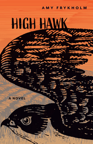 high hawk book cover with orange and black